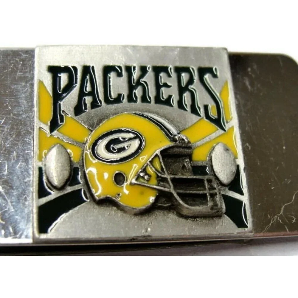 Green Bay Packers Money Clip Stainless Steel Credit Card Cash Heavy
